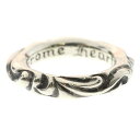 CHROME HEARTS(クロムハーツ) サイズ:12.0号 SCRL BAND スクロールバンド リング シルバー BCA351【中古】【程度B】【カラーシルバー】【取扱店舗BRING京都河原町店】