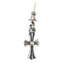 CHROME HEARTS(クロムハーツ) BBY F PPRCHN ベイビーファットクロス ドロップピアス シルバー BCA090【中古】【程度B】【カラーシルバー】【取扱店舗原宿】