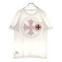 CHROME HEARTS(クロムハーツ) サイズ:M RED CROSS BALL TEE バックプリント 半袖Tシャツ カットソー ホワイト/レッド【中古】【程度B】【カラーホワイト】【取扱店舗BRING仙台店】