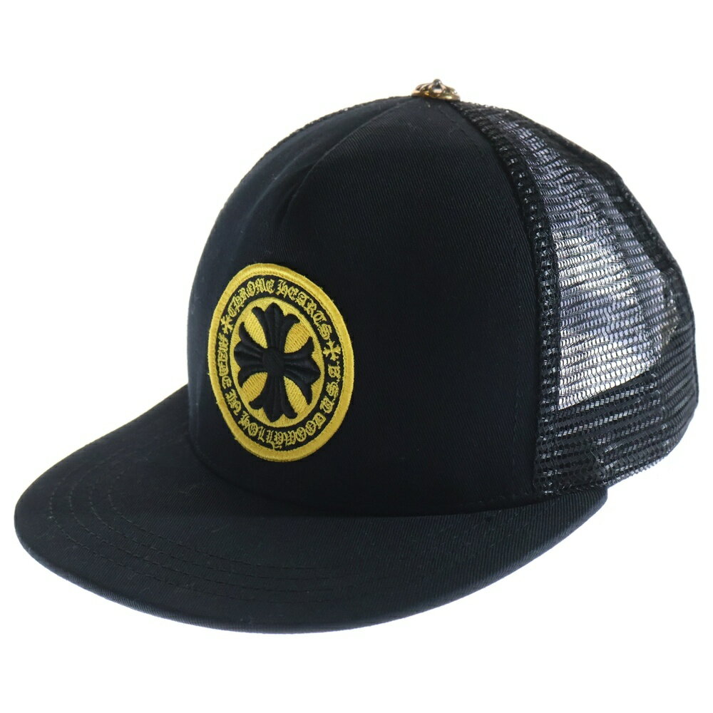 CHROME HEARTS(クロムハーツ) サイズ:OS Yellow CH Plus Trucker Cap イエローCHプラス トラッカーキャップ メッシュ...