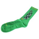 CHROME HEARTS(クロムハーツ) ×MATTY BOY BRAIN SOCKS マッティボーイ ブレイン ソックス 靴下 グリーン【新古品/中古】【程度S】【カラーグリーン】【取扱店舗BRING梅田茶屋町店】
