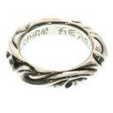 CHROME HEARTS(クロムハーツ) サイズ:4号 SCRL BAND スクロールバンド リング シルバー BCA351【中古】【程度A】【カラーシルバー】【取扱店舗BRING京都河原町店】