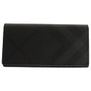 BURBERRY(バーバリー) CAVENDISH キャベンディッシュ ロンドンチェック 二つ折り長財布 ブラック レザー 8014479【中古】【程度A】【カラーブラック】【オンライン限定商品】(4)