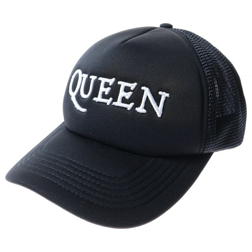 VINTAGE(ヴィンテージ) 00s Queen official merch 2008 クイーン ロゴキャップ メッシュバック ハット 帽子 ブラック【中古...