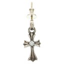 CHROME HEARTS(クロムハーツ) BBY F PPRCHN 両面1ダイヤ ベイビーファットクロス ドロップピアス シルバー【中古】【程度B】【カラーシルバー】【取扱店舗OneStyle名古屋パルコ店】