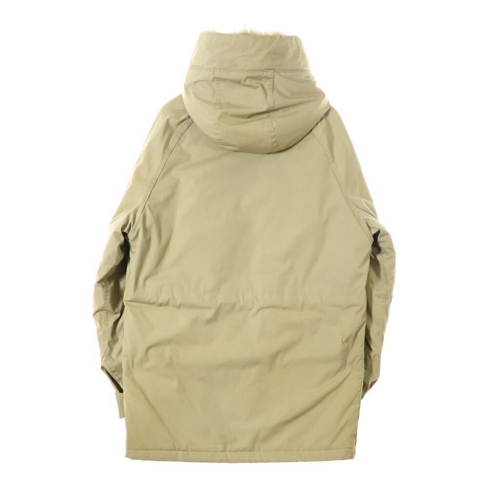 WOOLRICH(ウールリッチ) サイズ:M 70S VINTAGE COYOTE FUR MOUNTAIN PARKA ヴィンテージ 白タグ 裏地タータンチェック コヨーテファー マウンテン フーデッド中綿コート ベージュ【中古】【程度B】【カラーベージュ】【オンライン限定商品】