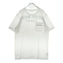 CHROME HEARTS(クロムハーツ) サイズ:L USA Logo S/S TEE スクロールロゴプリントクルーネック半袖Tシャツ ホワイト【中古】【程度B】【カラーホワイト】【取扱店舗原宿】