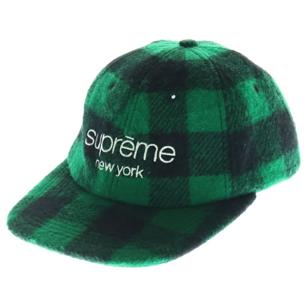 SUPREME(シュプリーム) 16AW Buffalo Plaid Wool Classic Logo Cap ヴァッファロー プラッド ウール クラシックロ...