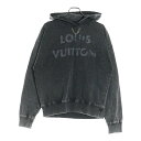 LOUIS VUITTON(ルイヴィトン) サイズ:XS 24AW ヴィンテージエフェクトチェーン装飾パーカー レディース グレー RW242WW GPV FR...