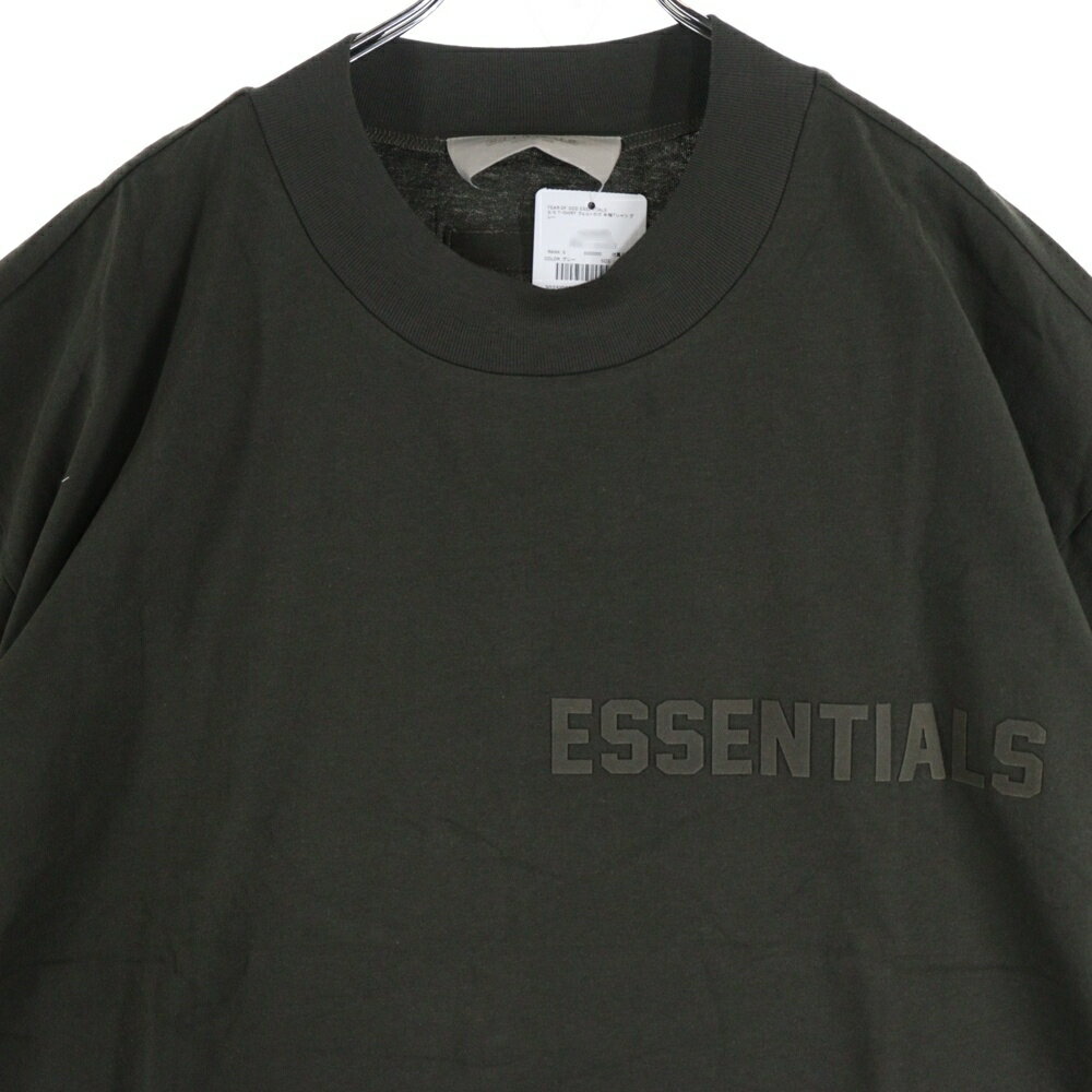 FEAR OF GOD ESSENTIALS(フィアオブゴッド エッセンシャルズ) サイズ:L S/S T-SHIRT フェルトロゴ 半袖Tシャツ グレー【新古品/中古】【程度S】【カラーグレー】【取扱店舗BRING梅田茶屋町店】