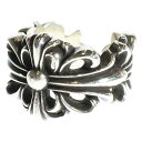 CHROME HEARTS(クロムハーツ) サイズ:19.0号 DBL FLRL CRS ダブルフローラルクロス リング シルバー BCA390【中古】【程度B】【カラーシルバー】【取扱店舗BRING大宮店】