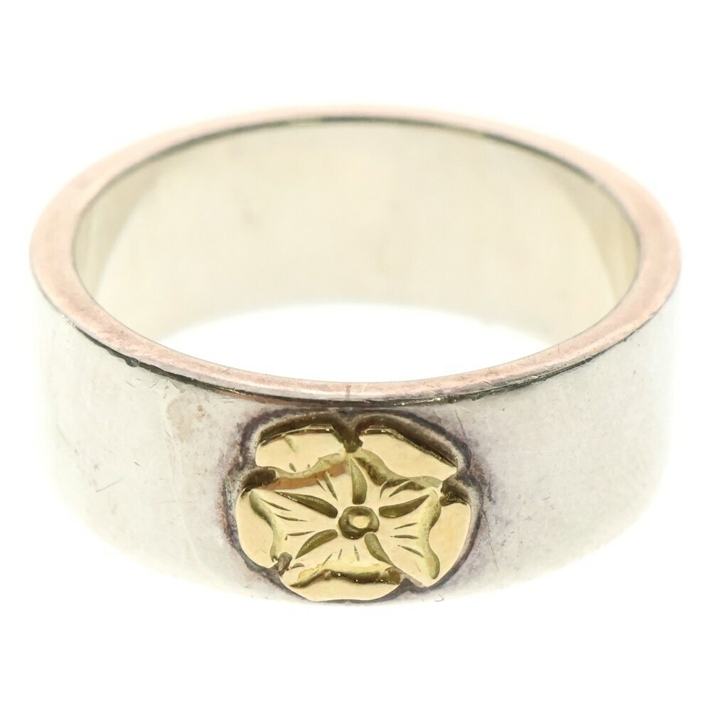 goro's(ゴローズ) サイズ:21.0号 ローズ平打ちリング シルバー/ゴール【中古】【程度B】【カラーシルバ..