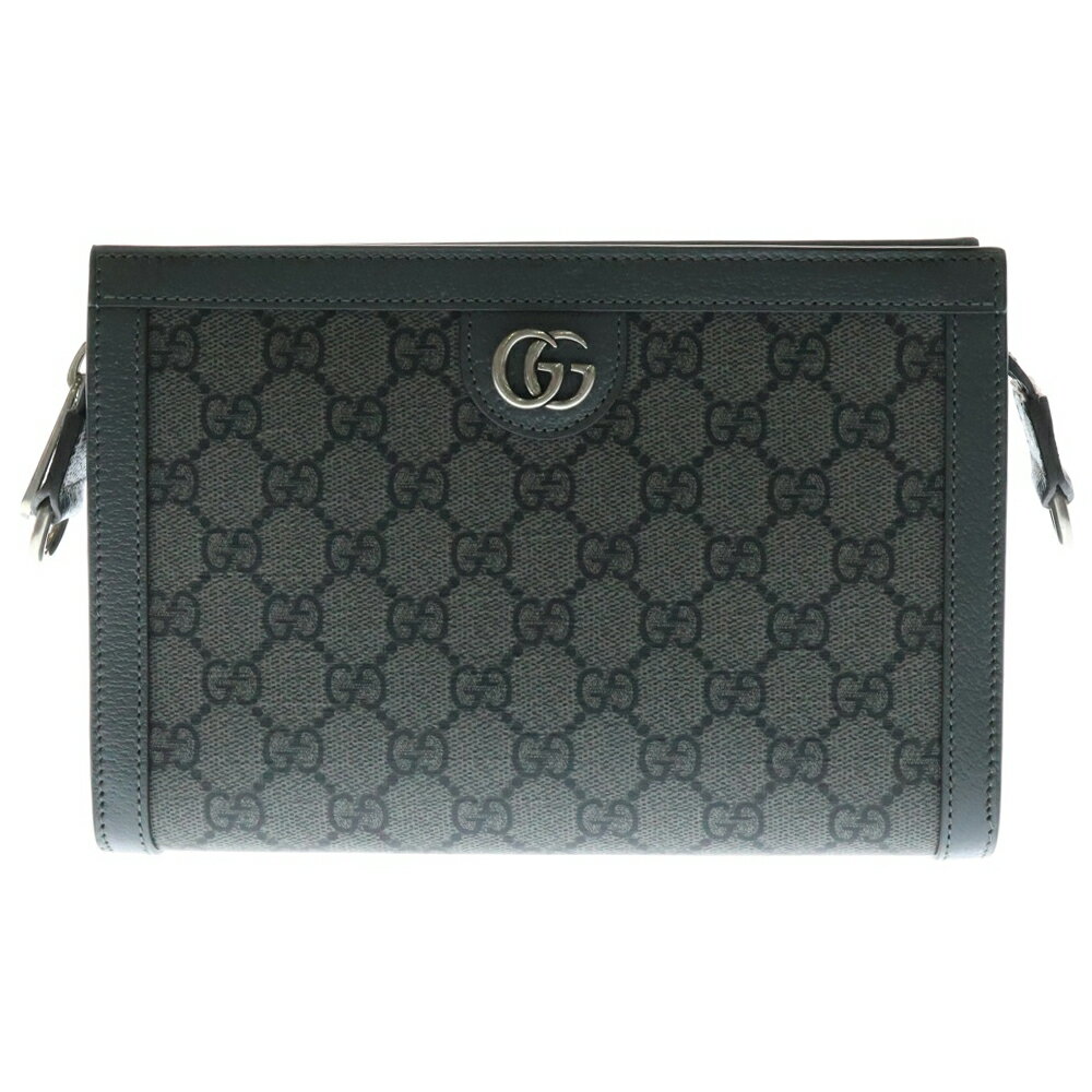 GUCCI(グッチ) GGオフィディア ミニクラッチバッグ セカンドバッグ ショルダーバック グレー【中古】【程度A】【カラーブラック】【取扱店舗BRING心斎橋店】