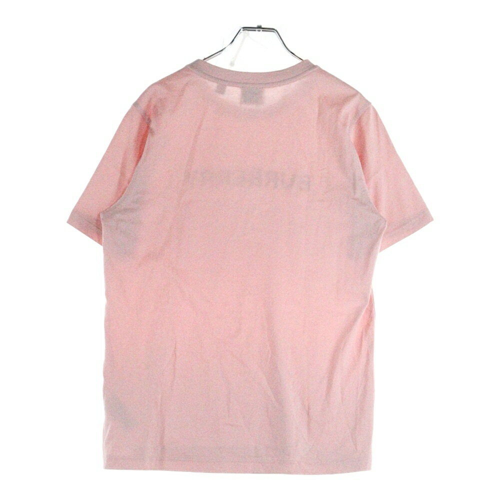 BURBERRY(バーバリー) サイズ:S フロントロゴプリント クルーネック 半袖Tシャツ カットソー ピンク 8067529【中古】【程度B】【カラーピンク】【取扱店舗新宿】