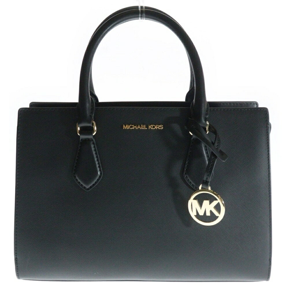 MICHAEL KORS(マイケルコース) SHEILA シェイラ 2WAY レザー トート バッグ ショルダー ブラック レデ..