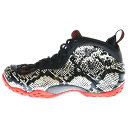 NIKE(ナイキ) サイズ:27.5cm AIR FOAMPOSITE ONE エアフォームポジットワン アルビノスネークスキン ハイカットスニーカー ブラック...