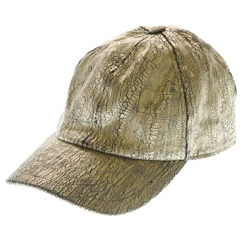 DRKSHDW(ダークシャドウ) サイズ:M Gold Baseball Cap ゴールド ベースボール キャップ DA01E3478-SGMC【中古】【程度B...