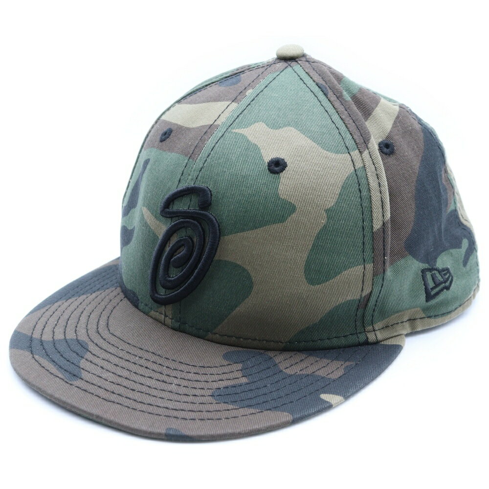 STUSSY(ステューシー) サイズ:7 3/8(58.7cm) ×Newera Curly S 59FIFTY ニューエラ カーリーSロゴ刺繍 ベースボールキ...
