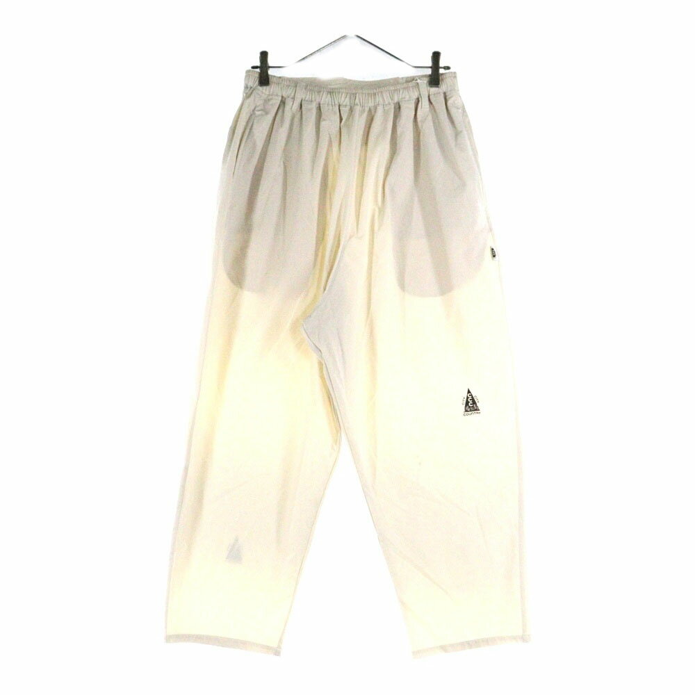 CITY COUNTRY CITY(シティーカントリーシティー) サイズ:L STRETCH PANTS ロゴプリント ナイロン イー..