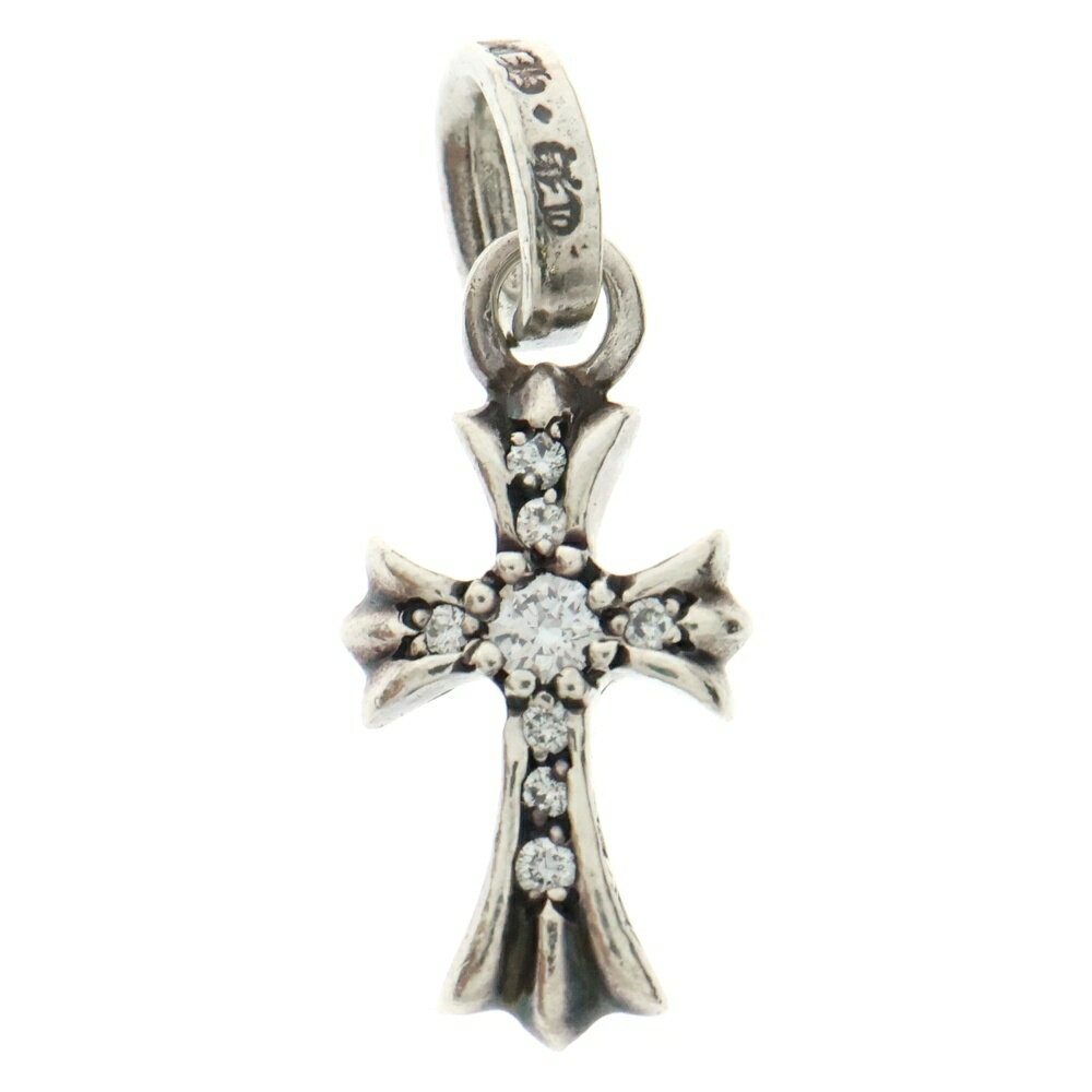 CHROME HEARTS(クロムハーツ) CRS BBYFAT P DMND ベイビーファットクロス PAVEダイヤ ペンダントトップ シルバー BCA234【中古】【程度B】【カラーシルバー】【取扱店舗BRING仙台店】