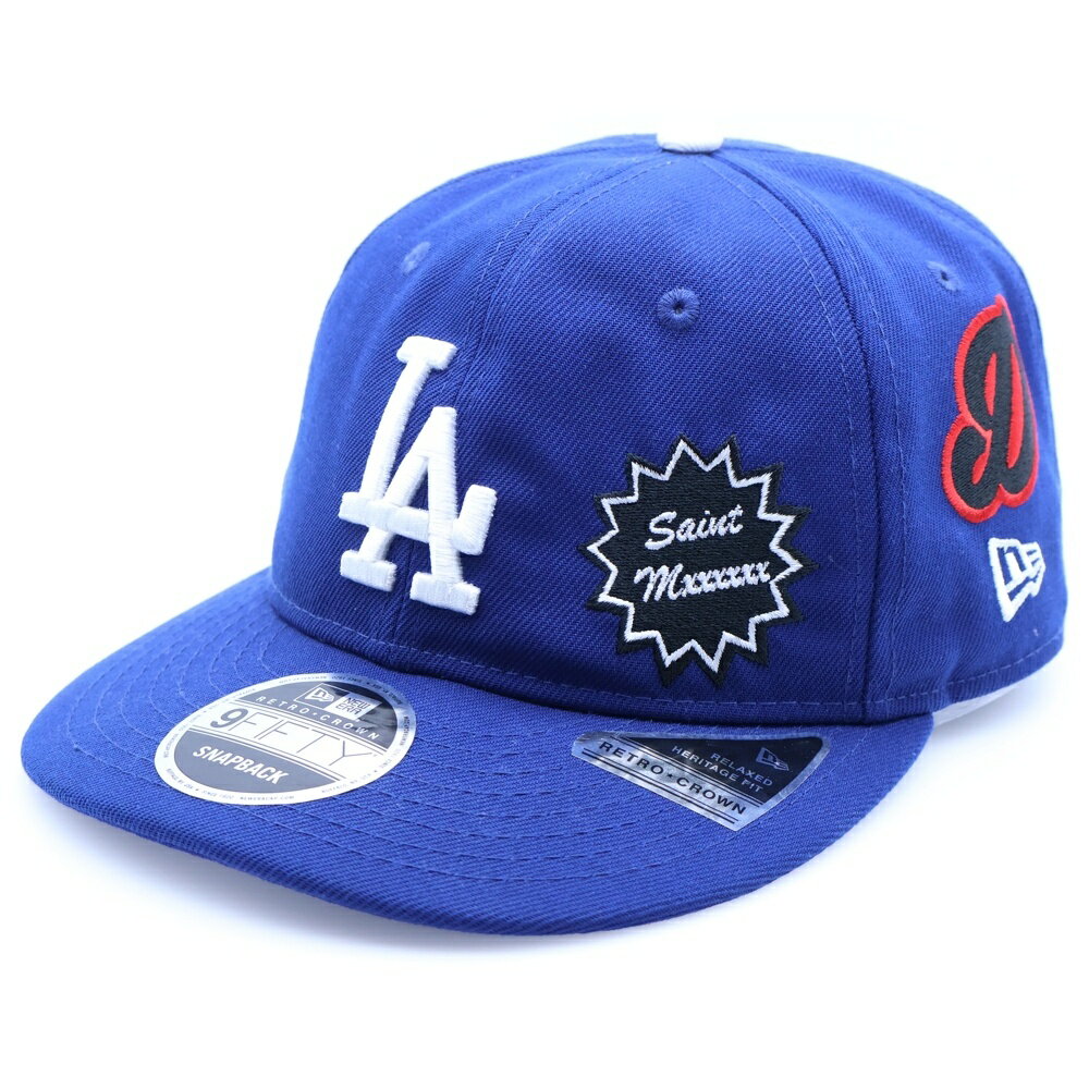 SAINT MICHAEL(セントマイケル) サイズ:- 25SS ×NEW ERA ×MLB NE_CAP/DODGERS ドジャース スナップバックワッペン...