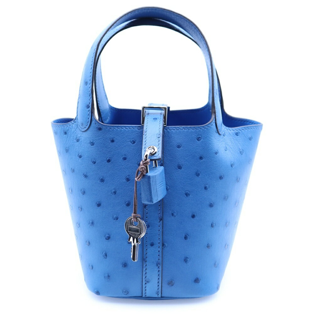 HERMES(エルメス) サイズ:- ピコタンロック マイクロ ブルー系 シルバー金具 W刻印 ハンドバッグ【新古品/中古】【程度S】【カラーブルー】【取扱店舗BRING梅田茶屋町店】のサムネイル