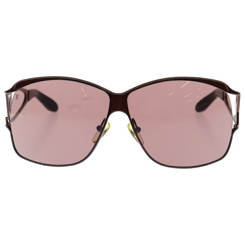 LOUIS VUITTON(ルイヴィトン) サイズ:58□14 ロゴ サングラス ワインレッド ボルドー Z0197U【中古】【..