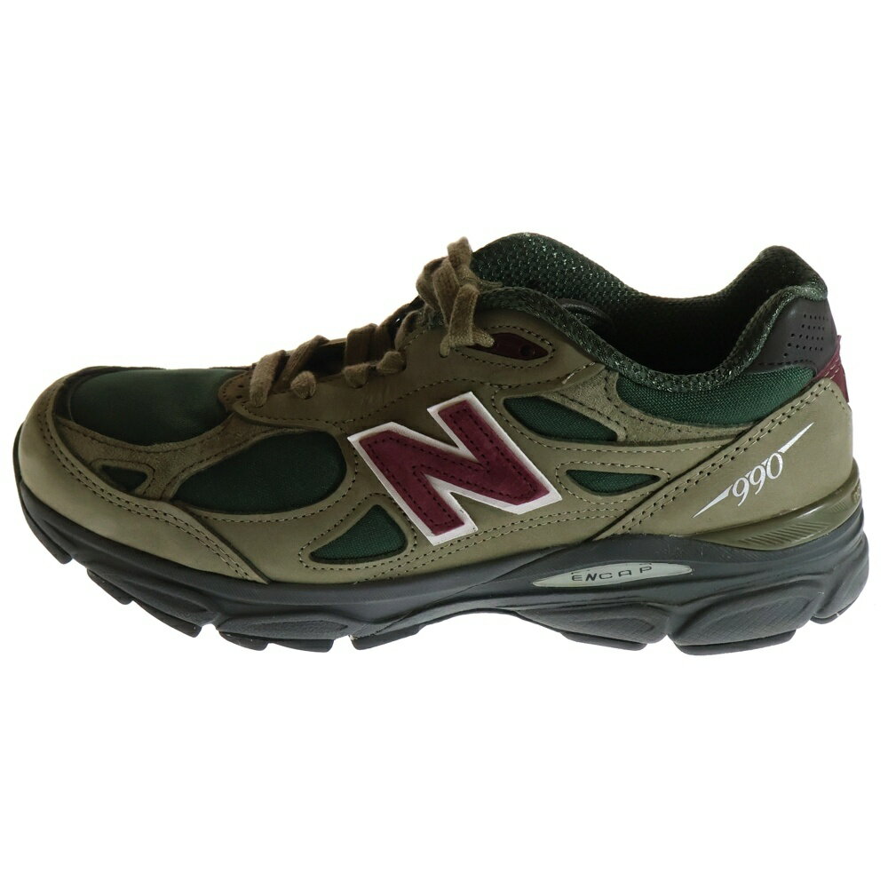 New Balance(ニューバランス) サイズ:26.0cm M990GP3 V3 スウェード ローカットスニーカー カーキ US8/26cm【中古】【程度A】【カラーグリーン】【取扱店舗AWESOME名古屋店】