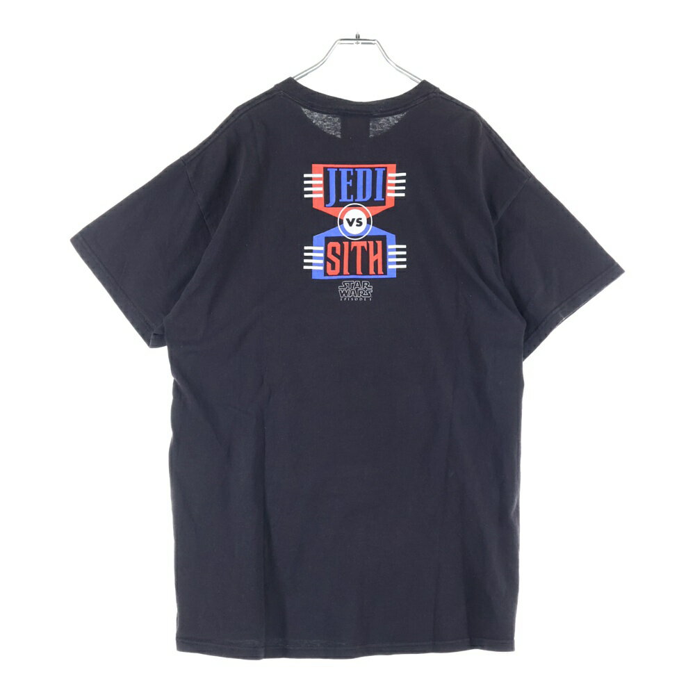 VINTAGE(ヴィンテージ) サイズ:L 90s STAR WARS EPISODE 1JEDIvsSITH スターウォーズ エピソード1 Tシャツ 半袖カットソー ブラック【中古】【程度B】【カラーブラック】【取扱店舗AWESOME VINTAGE ＆ OneStyle clothing store名古屋パルコ店】