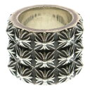 CHROME HEARTS(クロムハーツ) サイズ:10.0号 PETE PUNK TRIPLE ピートパンクトリプルロウ リング シルバー【中古】【程度B】【カラーシルバー】【取扱店舗OneStyle名古屋パルコ店】
