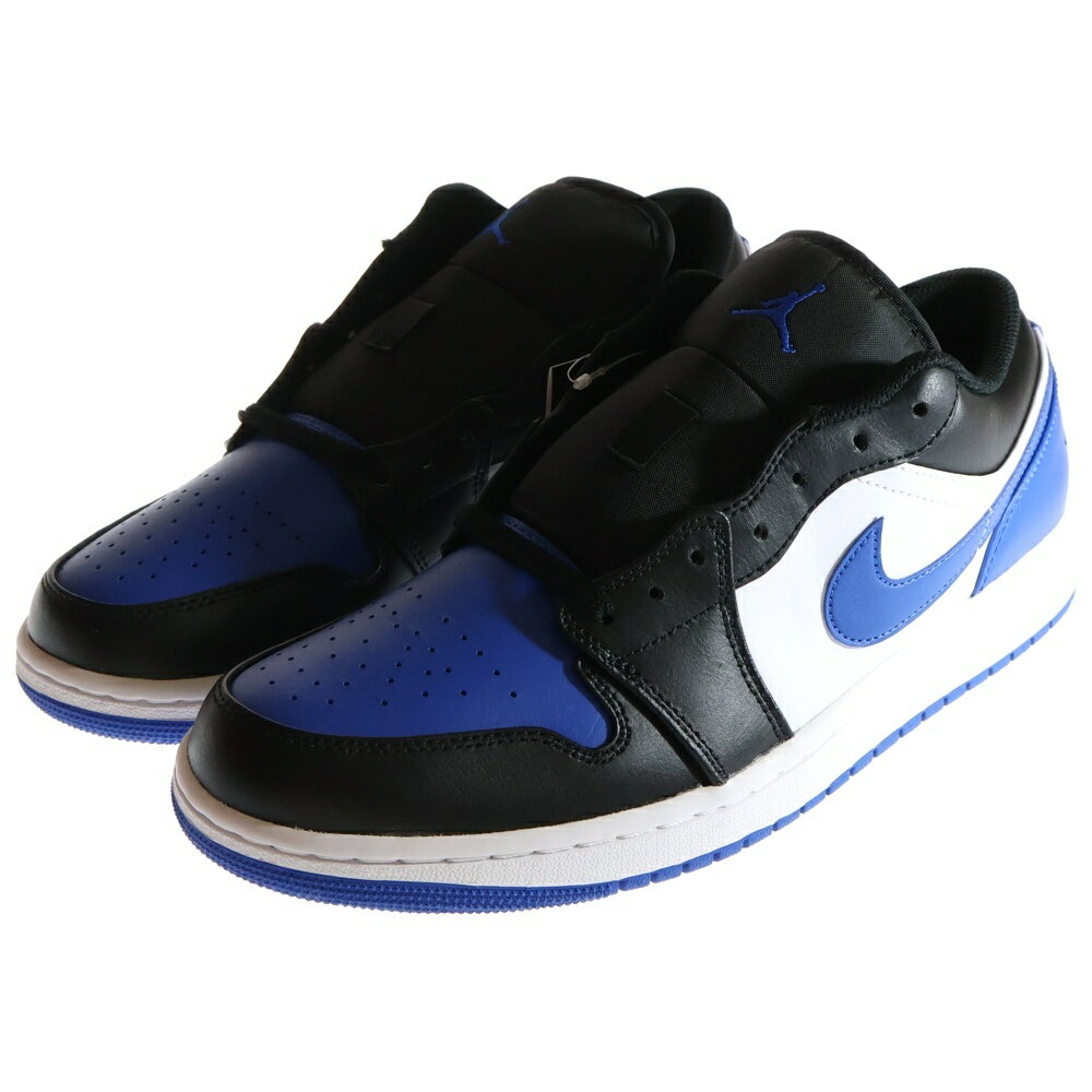NIKE(ナイキ) サイズ:28.0cm AIR JORDAN 1 LOW ROYAL TOE エアジョーダン1 ロイヤルトゥー ローカットスニーカー 553558-140 ブラック/ホワイト/ブルー US10/28.0cm【中古】【程度A】【カラーブルー】【オンライン限定商品】