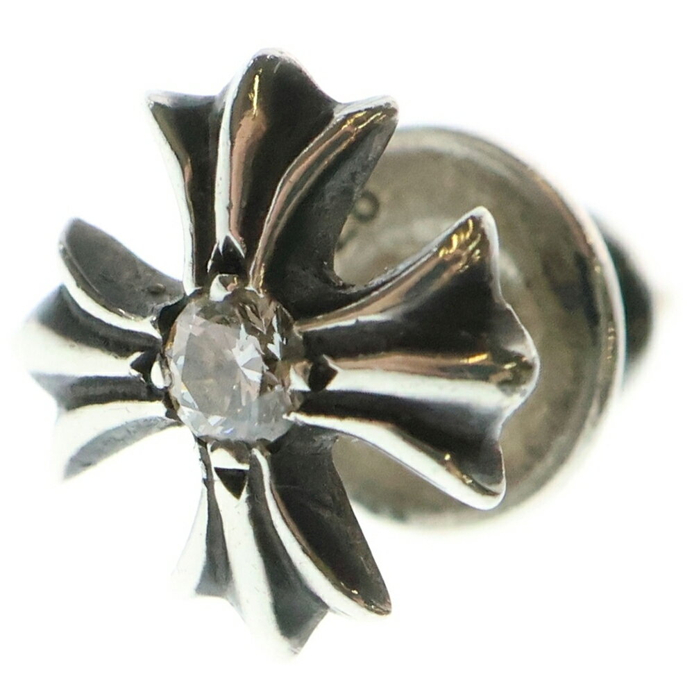 CHROME HEARTS(クロムハーツ) No2 CH PLS AFT DIA CHプラス スタッドピアス アフターダイヤ シルバー【..