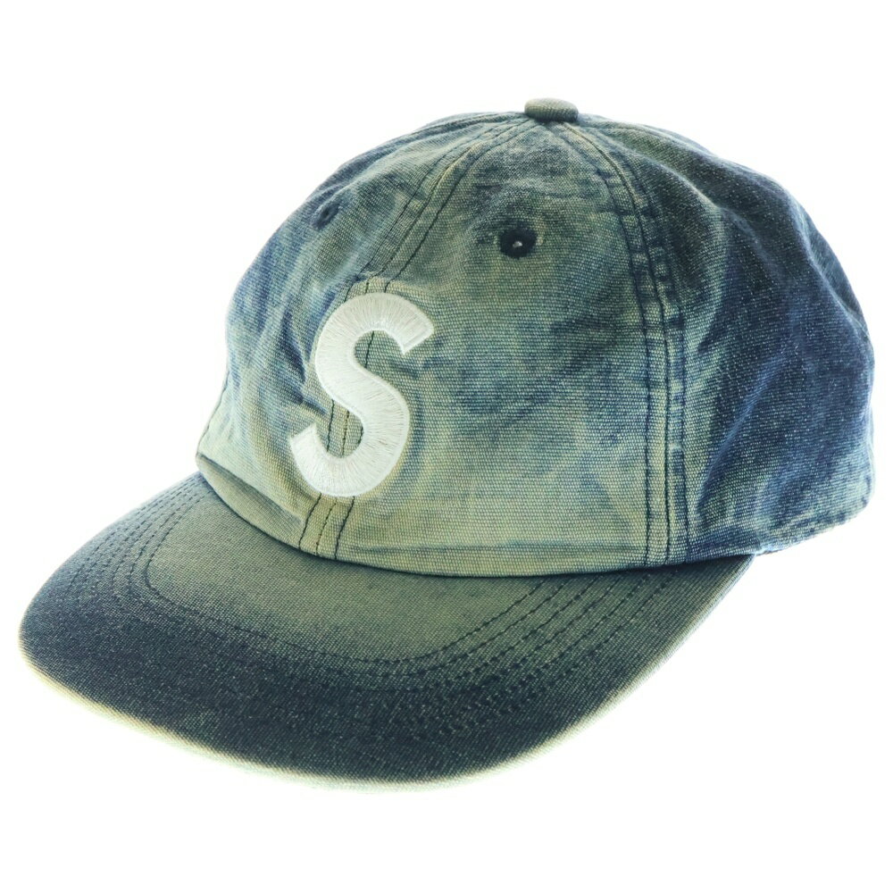 SUPREME(ץ꡼) 25SS Cordura Denim S Logo 6-Panel Bleached Indigo ǥǥ˥ S6...