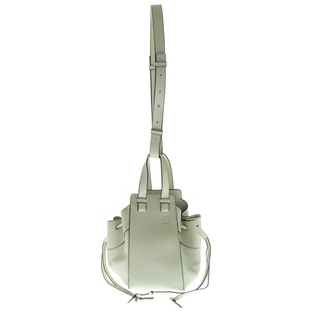 LOEWE(ロエベ) ハンモック スモール 2WAYバッグ ハンドバッグ ショルダーバッグ ホワイト シルバー金具 レザー【中古】【程度A】【カラーホワイト】【取扱店舗BRING梅田茶屋町店】(4)