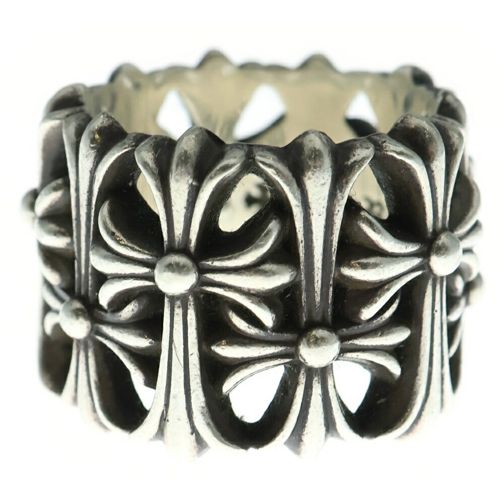 CHROME HEARTS(クロムハーツ) サイズ:23.5号 CEMETERY セメタリー クロスリング シルバー BCA339【中古】【程度B】【カラーシルバー】【取扱店舗渋谷】