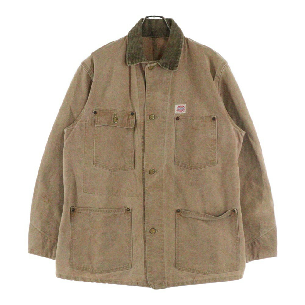 CARHARTT(カーハート) サイズ:40 60s VINTAGE DUCK COVERALL ハートタグ ハートボタン ダック カバーオール ベージュ【中古...