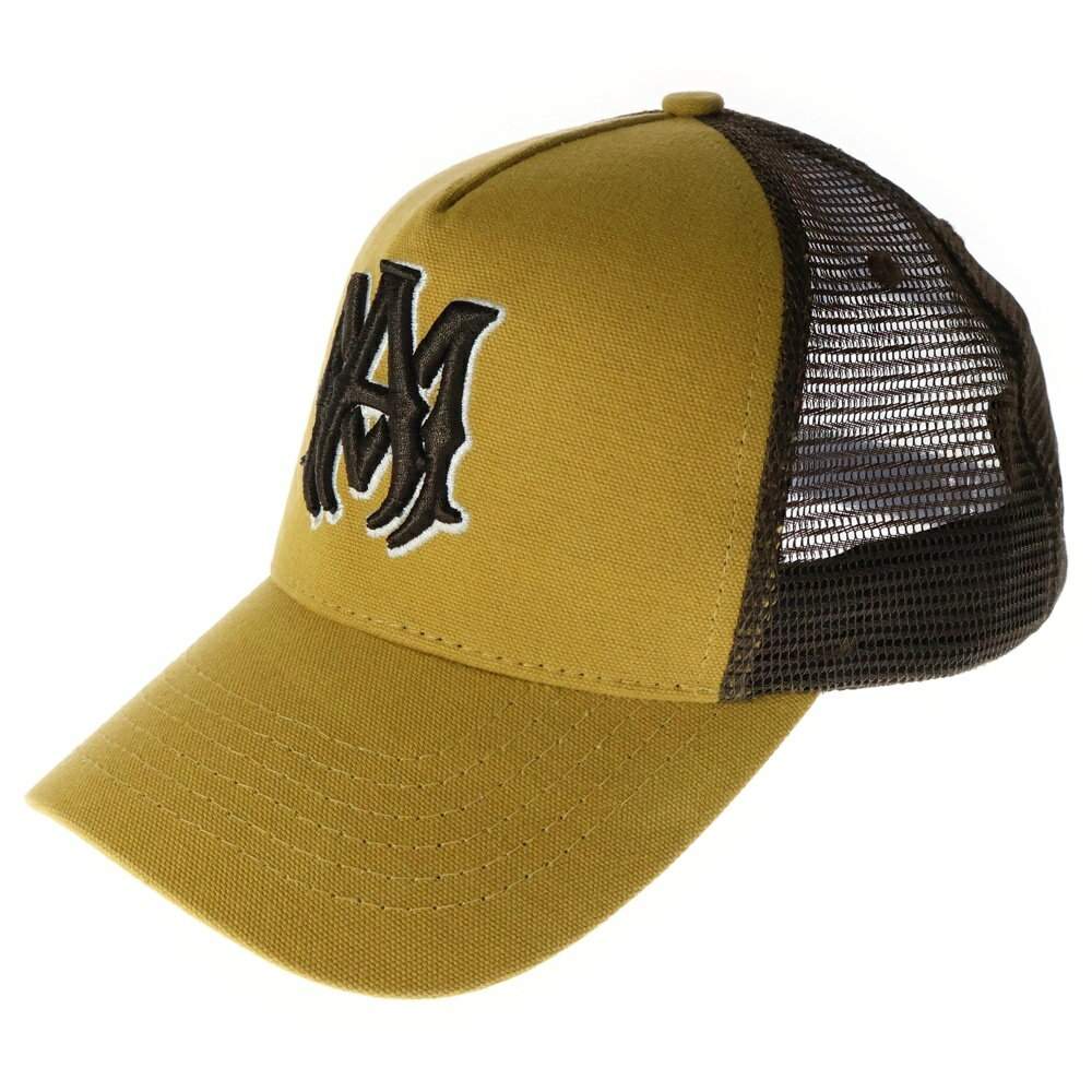 AMIRI(アミリ) ロゴエンブロイダリー トラッカーメッシュキャップ 帽子 ブラウン【中古】【程度A】【カラーブラウン】【取扱店舗BRINGアメリカ村店】