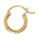 CHROME HEARTS(クロムハーツ) 22K HOOP TFL TINY P/D タイニーフープ PAVEダイヤ ピアス ゴールド【中古】【程度A】【カラ...