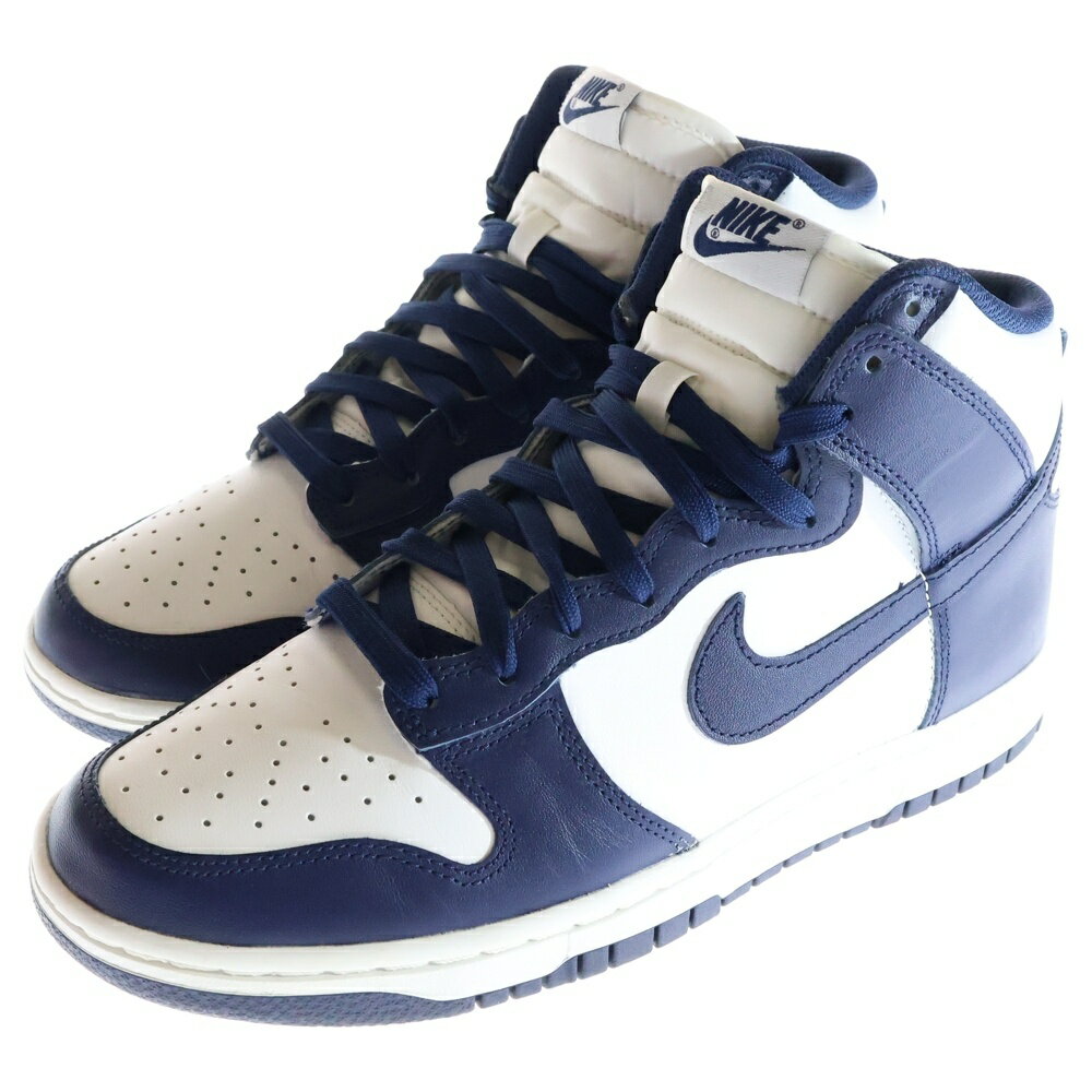 NIKE(ナイキ) サイズ:27.5cm DUNK HIGH CHAMPIONSHIP NAVY DD1399-104 ダンク チャンピオンシップ ハイカットスニーカー ネイビー US9.5/27.5cm【中古】【程度A】【カラーネイビー】【オンライン限定商品】