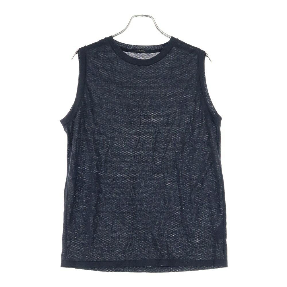 COMOLI(コモリ) サイズ:2 ウールメッシュノースリーブ カットソー B01-05033 ブラック【中古】【程度B..