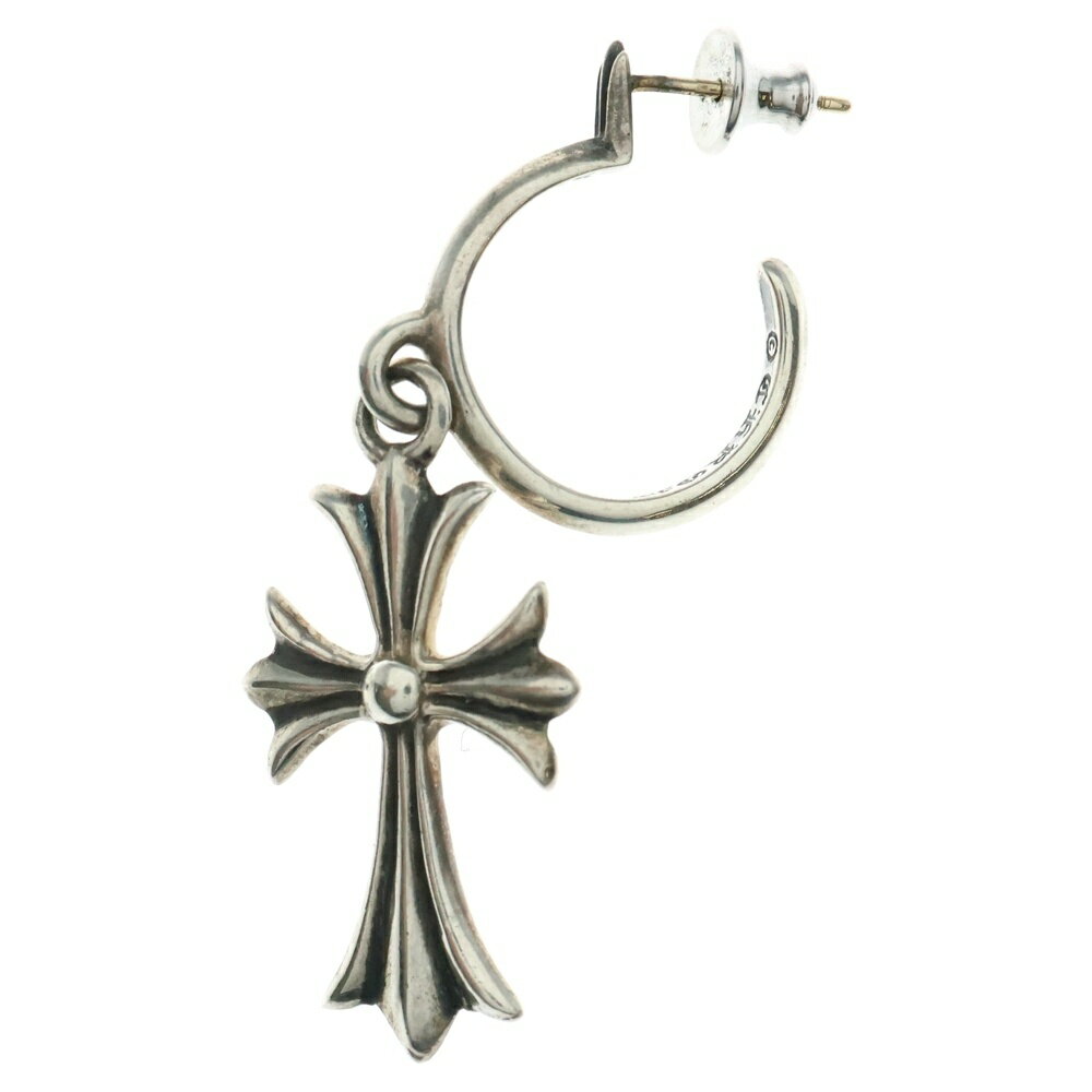 CHROME HEARTS(クロムハーツ) TINY CH CROSS タイニーCHクロス フープピアス シルバー BCA115【中古】..