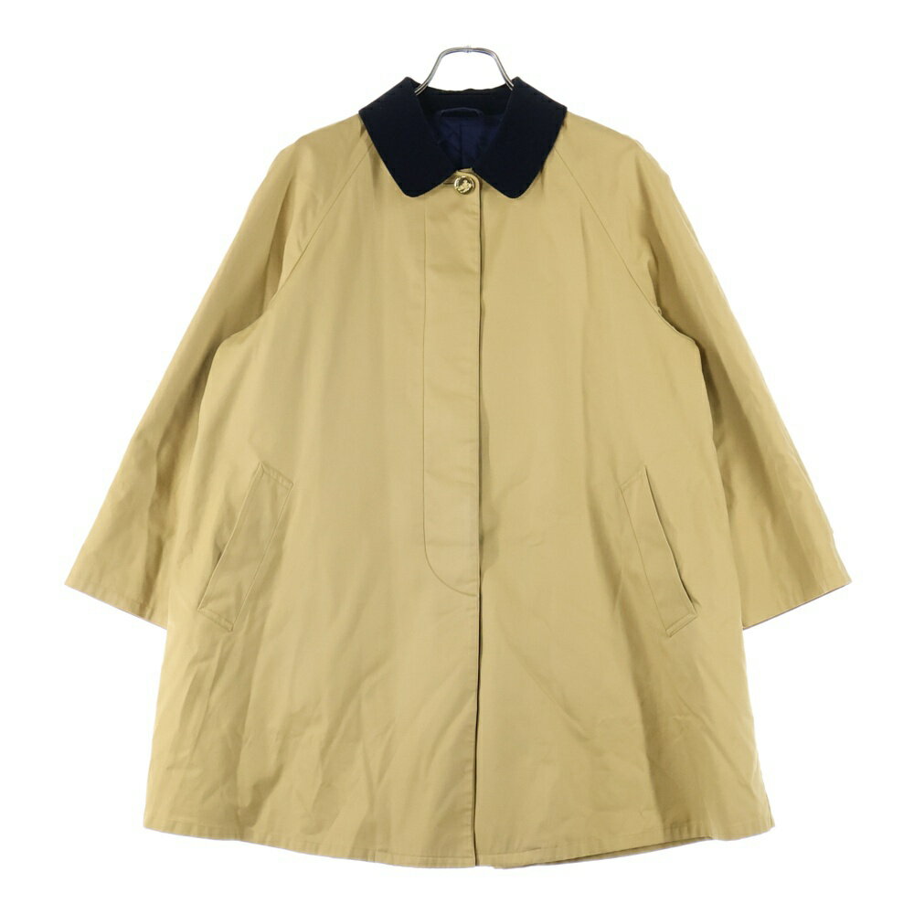 BURBERRY(バーバリー) ノバチェック コットン ステンカラー トレンチコート ロングコート ベージュ C-TK83【中古】【程度B】【カラーベージュ】【取扱店舗BRING THRIFT CLOSET 幕張店】