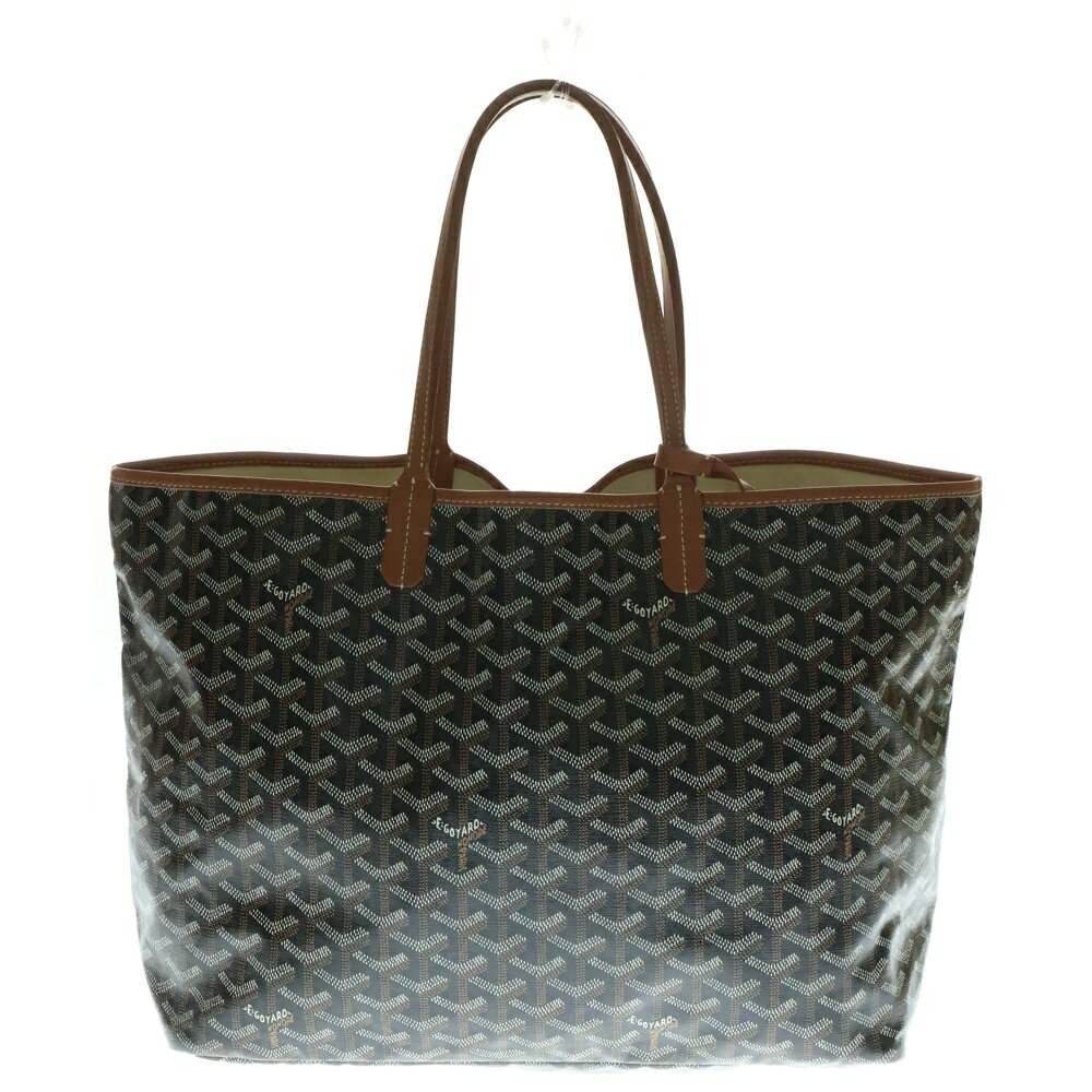 GOYARD(ゴヤール) サンルイPM ブラウン PVC×キャンバス トートバッグ【中古】【程度B】【カラーブラウン】【オンライン限定商品】