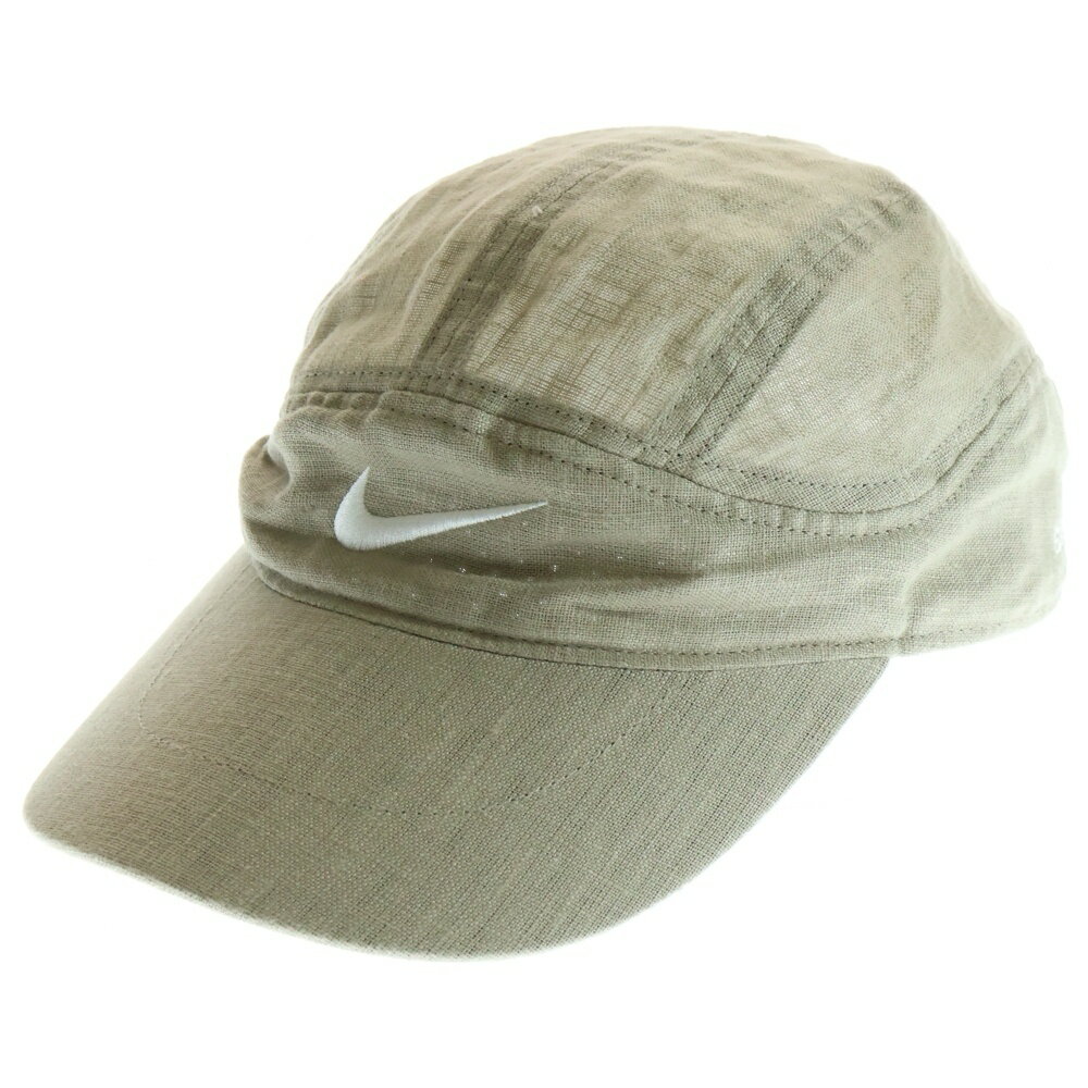 NIKE(ナイキ) サイズ:S/M ×STUSSY Linen Fly Cap ステューシー リネンフライキャップ グレー【中古】【程度B】【カラーグレー】【オ...