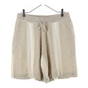 KITH(キス) サイズ:S 24SS Crochet Curtis Short クロシェット ニットショーツ ハーフパンツ ベージュ【新古品/中古】【程度S】【カラーベージュ】【取扱店舗BRING THRIFT CLOSET 幕張店】