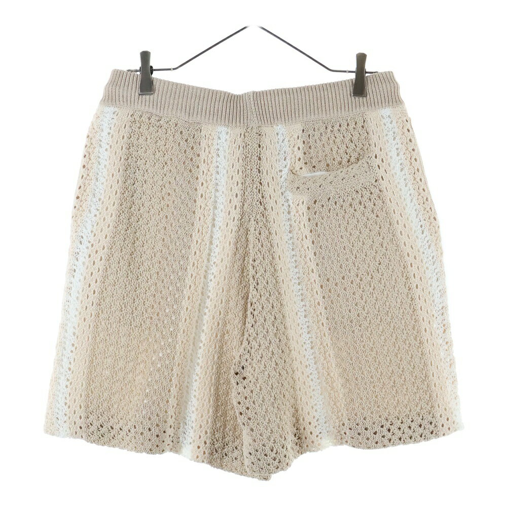 KITH(キス) サイズ:S 24SS Crochet Curtis Short クロシェット ニットショーツ ハーフパンツ ベージュ【新古品/中古】【程度S】【カラーベージュ】【取扱店舗BRING THRIFT CLOSET 幕張店】