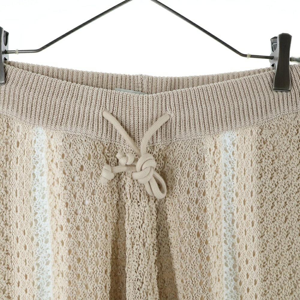 KITH(キス) サイズ:S 24SS Crochet Curtis Short クロシェット ニットショーツ ハーフパンツ ベージュ【新古品/中古】【程度S】【カラーベージュ】【取扱店舗BRING THRIFT CLOSET 幕張店】