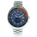 BULOVA(ブローバ) サイズ:- ARCHIEVE SERIES OCEANOGRAPHER DEVIL DRIVER アーカイブシリーズ オーシャノグラファー デビルドライバー 自動巻き 防水性 腕時計 シルバー/ブルー 96B321【中古】【程度B】【カラーシルバー】【取扱店舗BRING京都河原町店】
