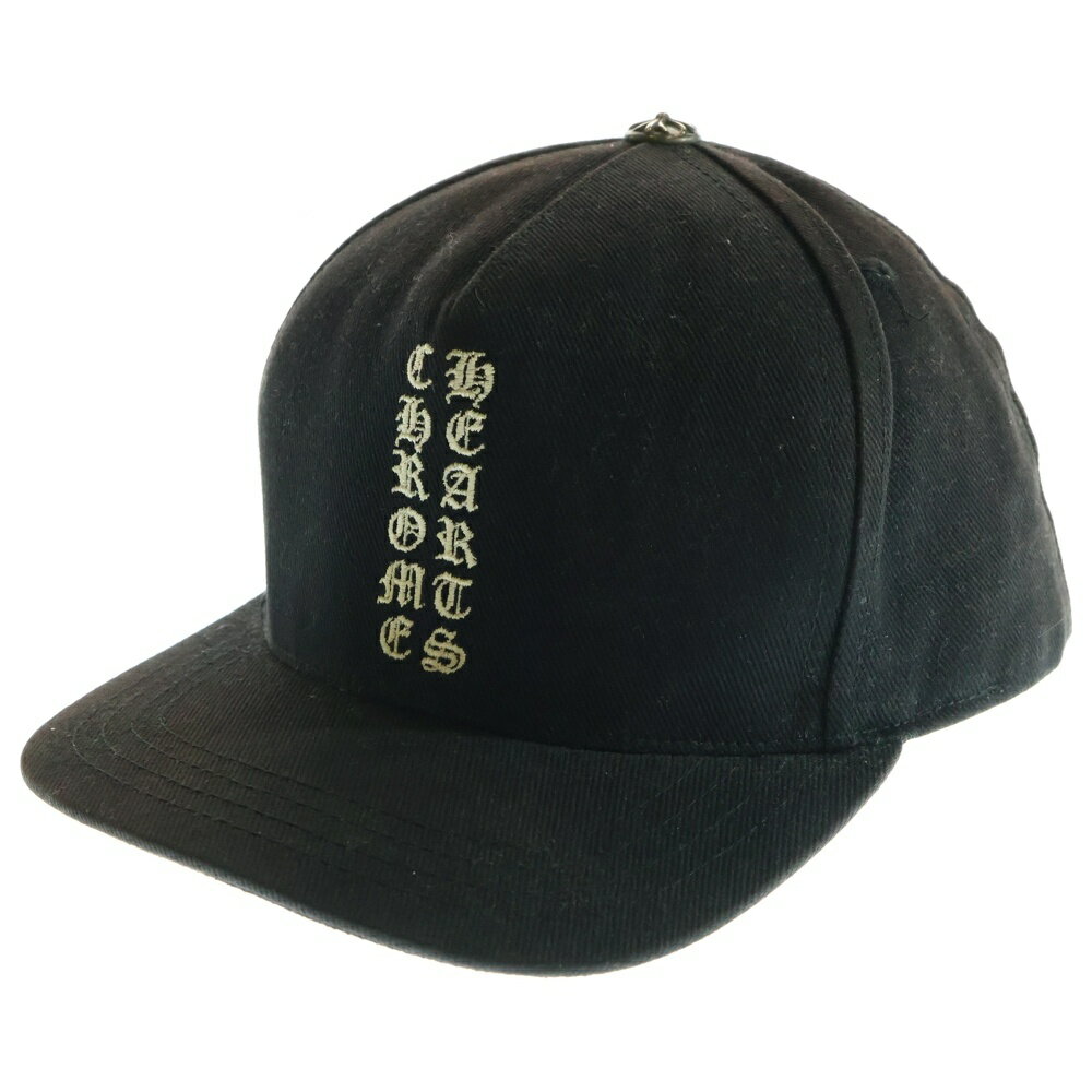 CHROME HEARTS(クロムハーツ) サイズ:OS Vertical Logo Hat CHロゴ ベースボールキャップ 帽子 ブラック【中古】【程度B】【...