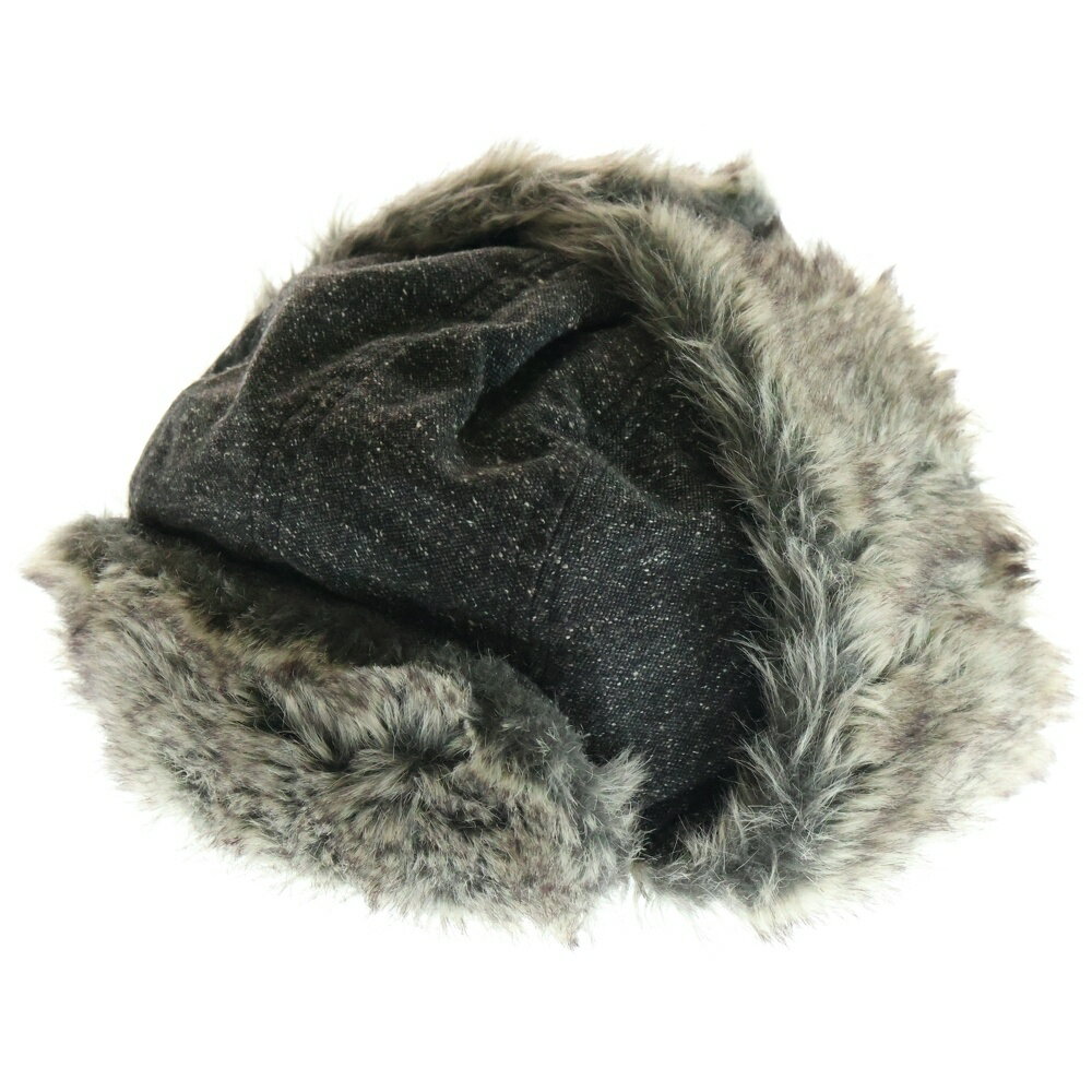 NEW ERA(ニューエラ) サイズ:XL FLIGHT CAP ネップイヤーフライトキャップ グレー 帽子【中古】【程度B】【カラーグレー】【オンライン限定商...